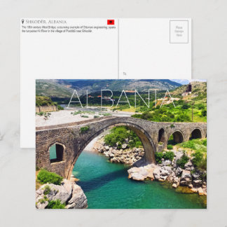 Shkodër, Albanien Resebrevkort Vykort