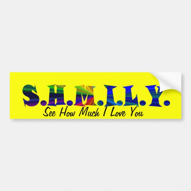 SHMILY Bumper Sticker Bildekal (Framsidan)