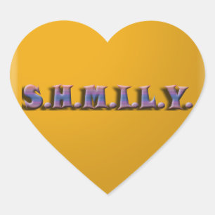 SHMILY Heart Sticker Hjärtformat Klistermärke