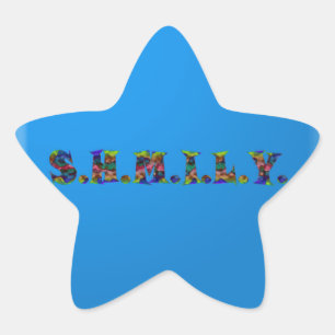 SHMILY Sticker Stjärnformat Klistermärke