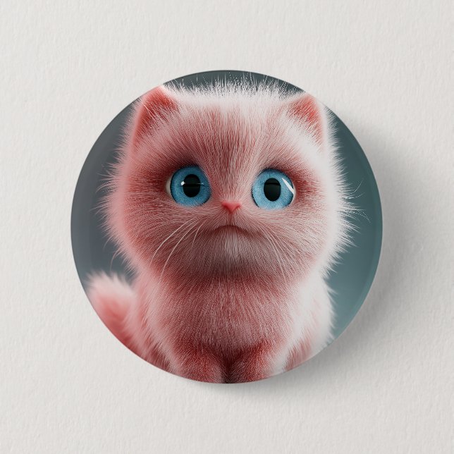 Shmu - Den rosa katten Knapp (Framsida)