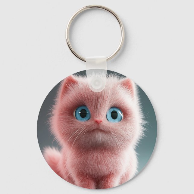 Shmu - Den rosa katten Nyckelring (Framsida)