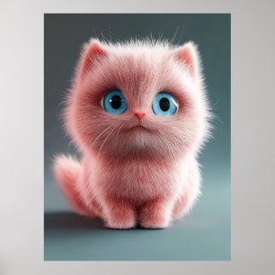 Shmu - Den rosa katten Poster