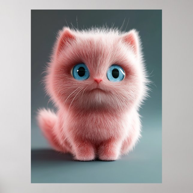 Shmu - Den rosa katten Poster (Framsidan)