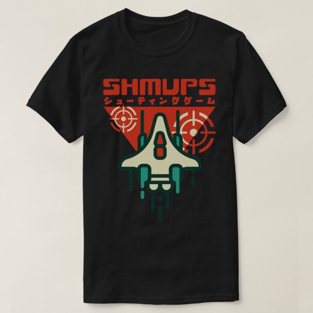 Shmup Shoot Em Up Games Japanska Retro Aesthetic G T Shirt (Design framsida)