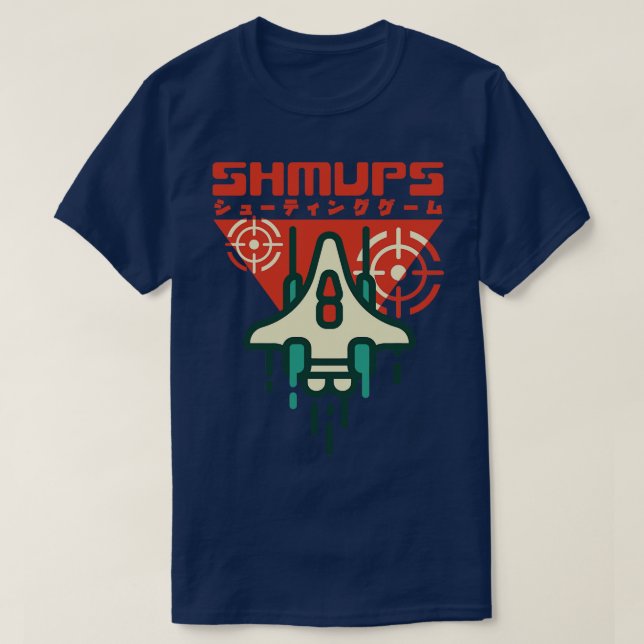 Shmup Shoot Em Up Games Japanska Retro Aesthetic G T Shirt (Design framsida)