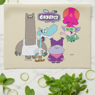 Shnitzel, Mung, Chowder och Truffles Kökshandduk