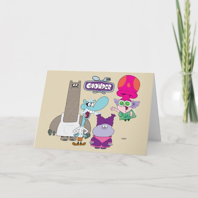 Shnitzel, Mung, Chowder och Truffles Kort (Framsida)