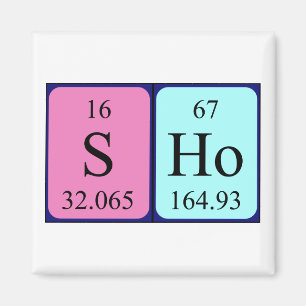 Sho Periodisk bord namn magnet