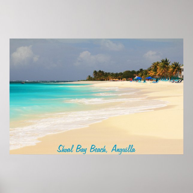 Shoal Bay Beach, Anguilla Poster (Framsidan)