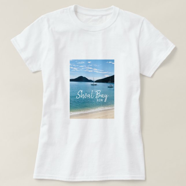 Shoal Bay Port Stephens NSW T Shirt (Design framsida)