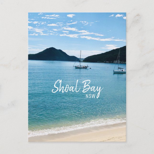 Shoal Bay Port Stephens NSW Vykort (Framsida)