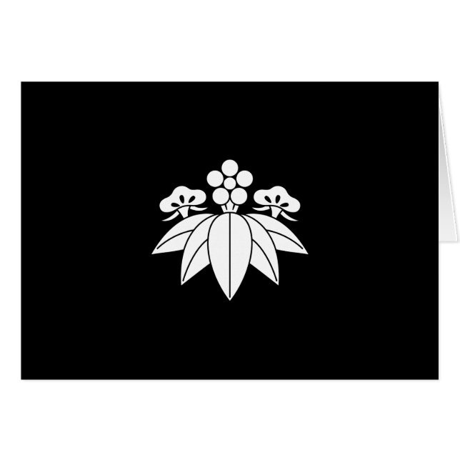 Shochiku Bai Gentian Hälsningskort (Framsidan Horizontal)