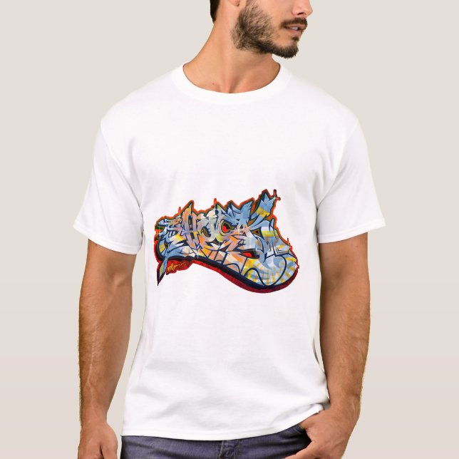 SHOCK ( Fat Graffiti on Shirt) Tee (Framsida)