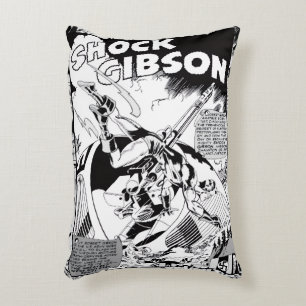 'SHOCK Gibson' Actionseriestryck Kudd Prydnadskudde