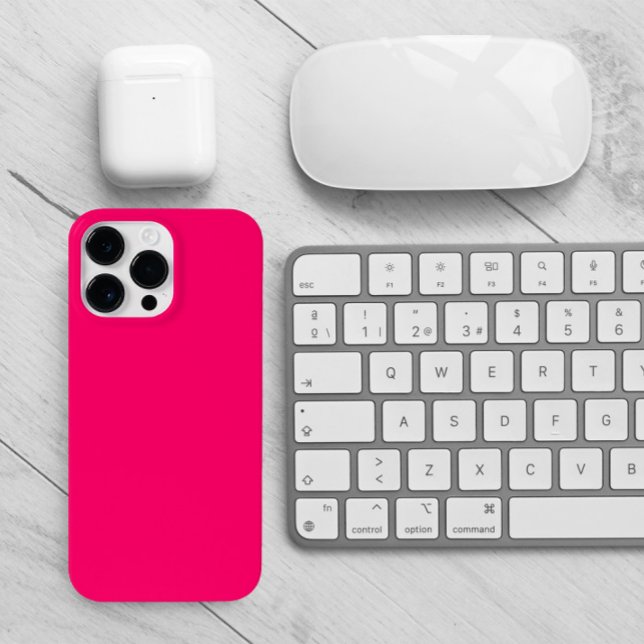 Shock rosa (Modern minimalist hot pink case.)