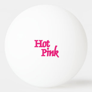 shock rosa 1 stjärnig vit pinga boll