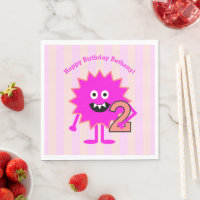 Shock rosa 2:a födelsedagstorgen Cute Roligt Moder