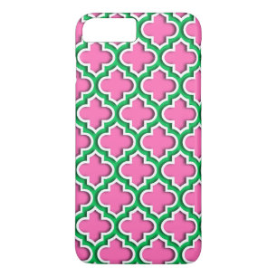 Shock rosa #2, Emerald, Wht Moroccan Quatrefoil #5