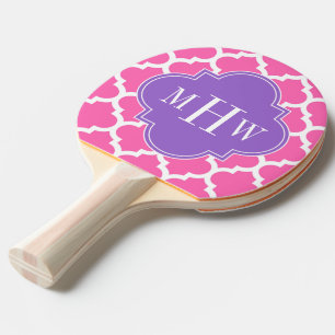 Shock rosa 2 Wht Moroccan #5 Amethyst 3 Init Monog Pingisracket