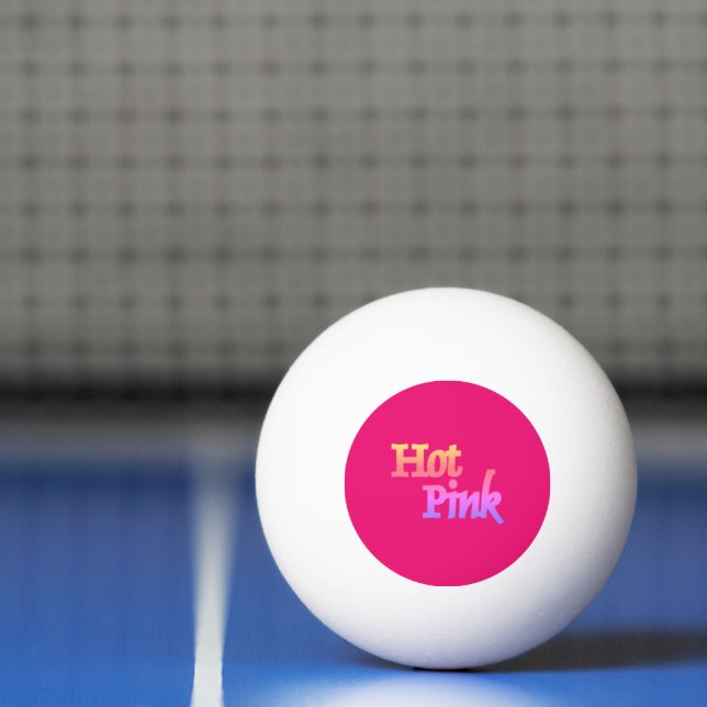 Shock rosa 3-stjärnig pingpong boll (Netto)