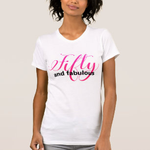 Shock rosa 50 Fläckande 50:e födelsedagsgåva T Shirt