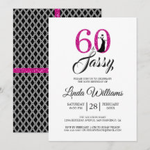 Shock rosa 60 och Sassy | 60:e Födelsedagsfesten