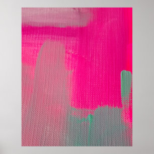 shock rosa Abstrakt Poster