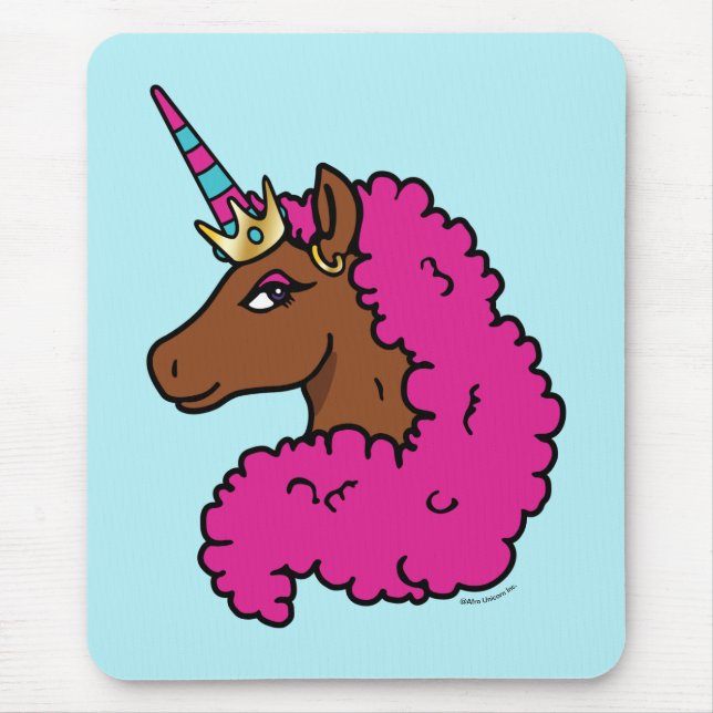 Shock rosa Afro Unicorn Musmatta (Framsidan)