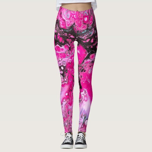 Shock rosa Alien Blood Women's Leggings (Framsida)