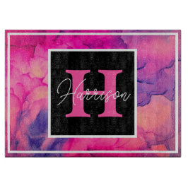 Shock rosa Alkohol Bläck Monogram Personlig