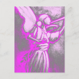 shock rosa Angel Vykort