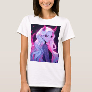 Shock rosa Anime Girl Succubus Koakuma Little Djäv T Shirt
