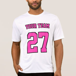 Shock rosa Antal idrottslag i Namn ger variationer T Shirt