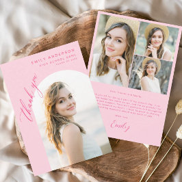 Shock rosa Arch Student Simple Photo Tack Kort