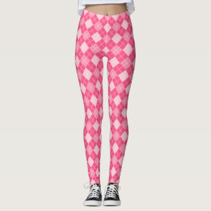 Shock rosa Argyle Play Preppy Leggings