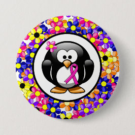 Shock rosa Awareness Ribbon Penguin Knapp