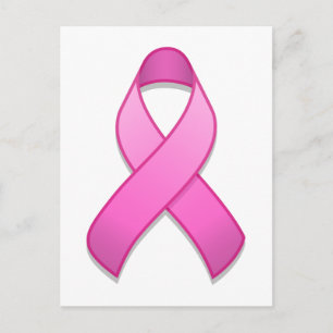 Shock rosa Awareness Ribbon Postcard Vykort