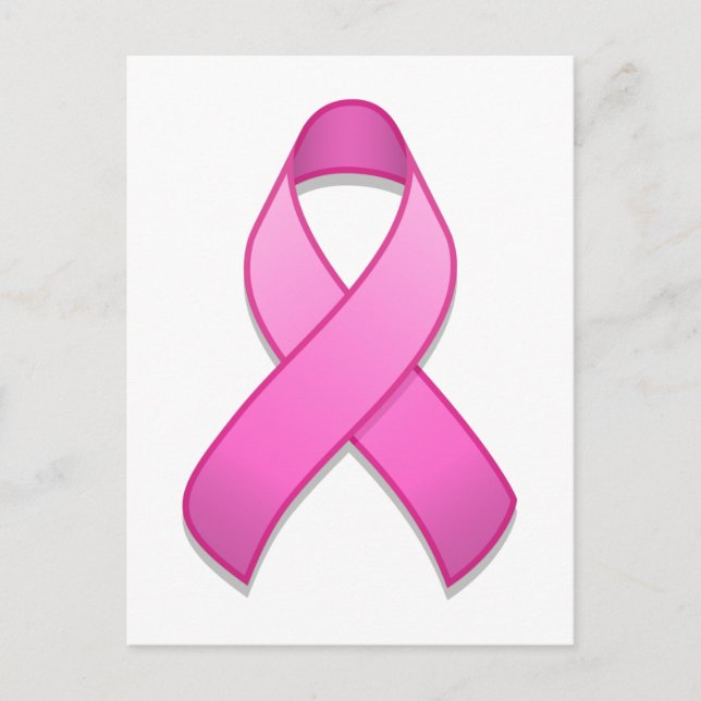 Shock rosa Awareness Ribbon Postcard Vykort (Framsida)