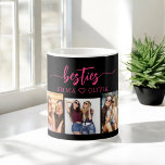 Shock rosa Besties Friends 3 Photo Collage Keepsak Kaffemugg<br><div class="desc">Fira din vänskap med Shock rosa Besties Friends 3 Photo Collage Keepsakékaffe Mugg. Det här pulserande mugg har ett vackert arrangerat kollage med tre omhuldade foton, som fångar oförglömliga stunder med dina bästa vänner. Shock rosa ger en roligt- och snyggt-beröring och skapar den som ett fristående biet i alla uppsättningar....</div>