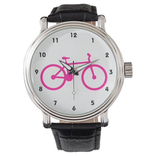 Shock rosa Bicycle Armbandsur (Framsida)