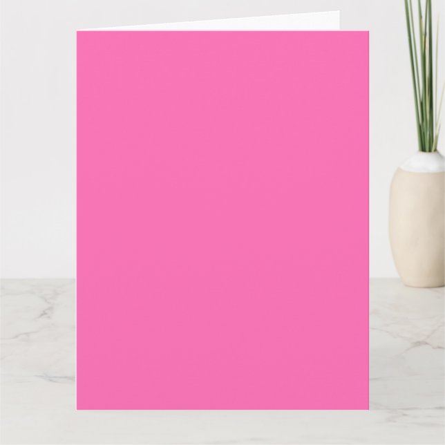 Shock rosa BIG-hälsningskort Kort (Framsida)