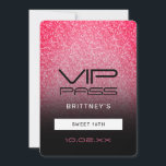 Shock rosa Black Ombre Glitter Sweet 16th VIP Pass Inbjudningar<br><div class="desc">Kan anpassas efter dina behov i kostym. © Gorjo Designs. Gade åt dig via Zazzle-plattformen. // Behöver du hjälp med att anpassa din design? Har andra idéer? Kontakta mig gärna (Zoe) direkt.</div>
