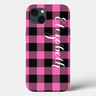 shock rosa Blk Buffalo Check Play Namn Monogram NL