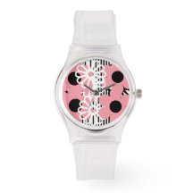 Shock rosa Blommigt Watch