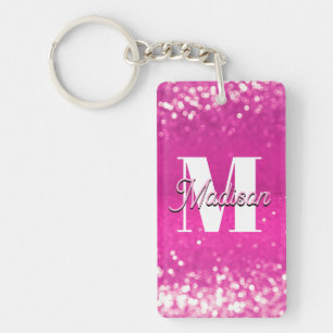 Shock rosa Bokeh Monogram