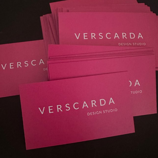 Shock rosa Bold Mode Design Studio Beauty Visitkort (Skapare uppladdad)