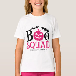 Shock rosa Boo Squad Spooky Lettering Halloween T Shirt