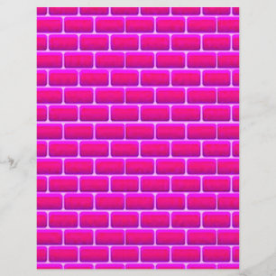 SHOCK ROSA BRICKS BAKGRUND DIGITAL GRAFIK REKLAMBLAD