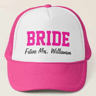 shock rosa Bride Hat Truckerkeps